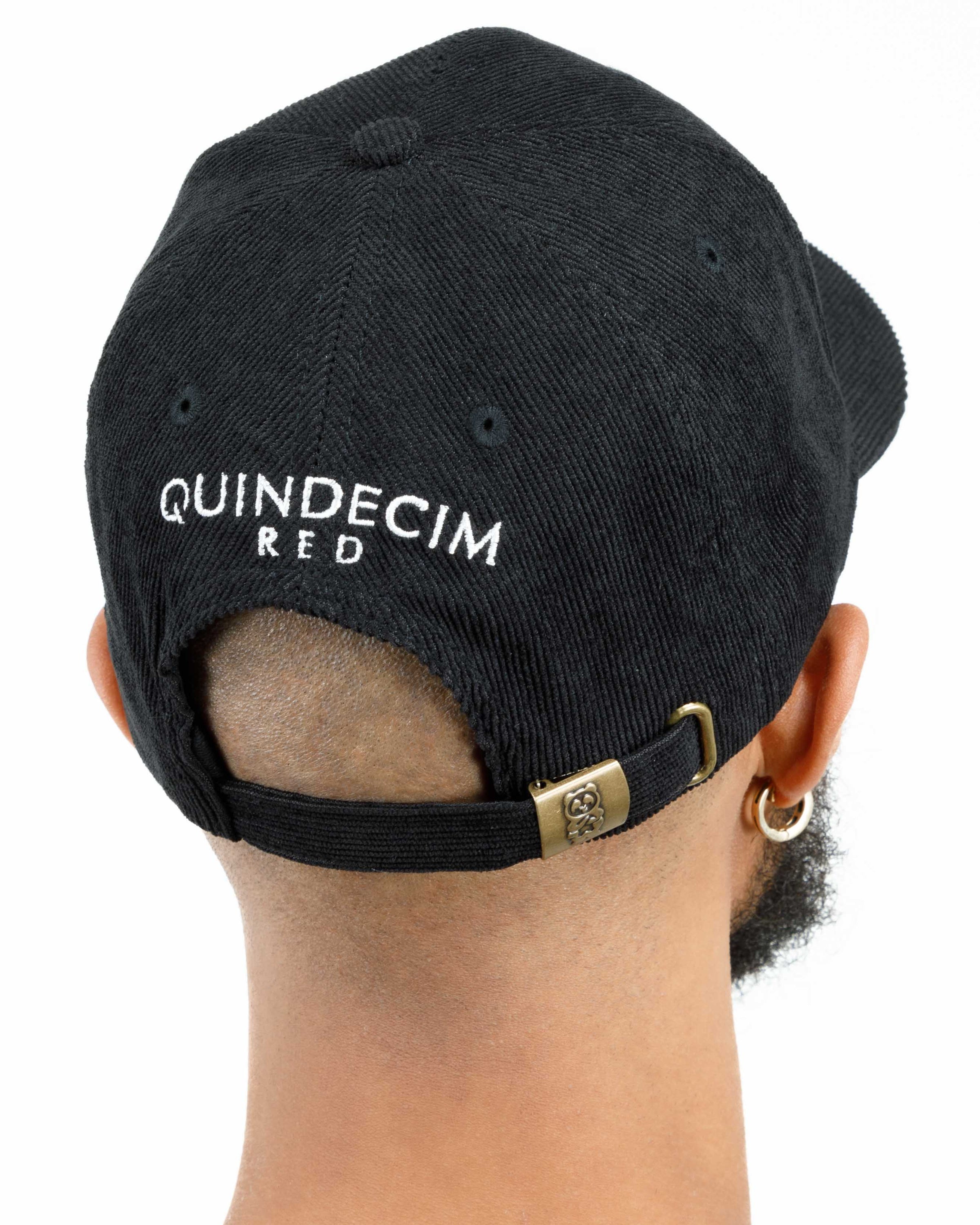 Corduroy Panda Hat (Black)