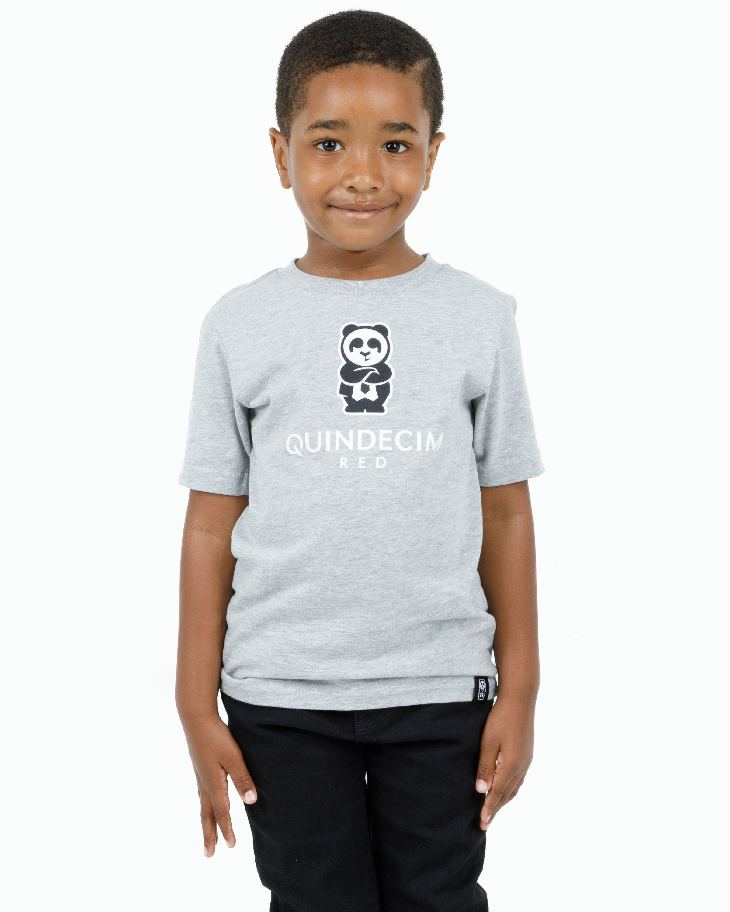 Kid's Panda Tee (Grey)