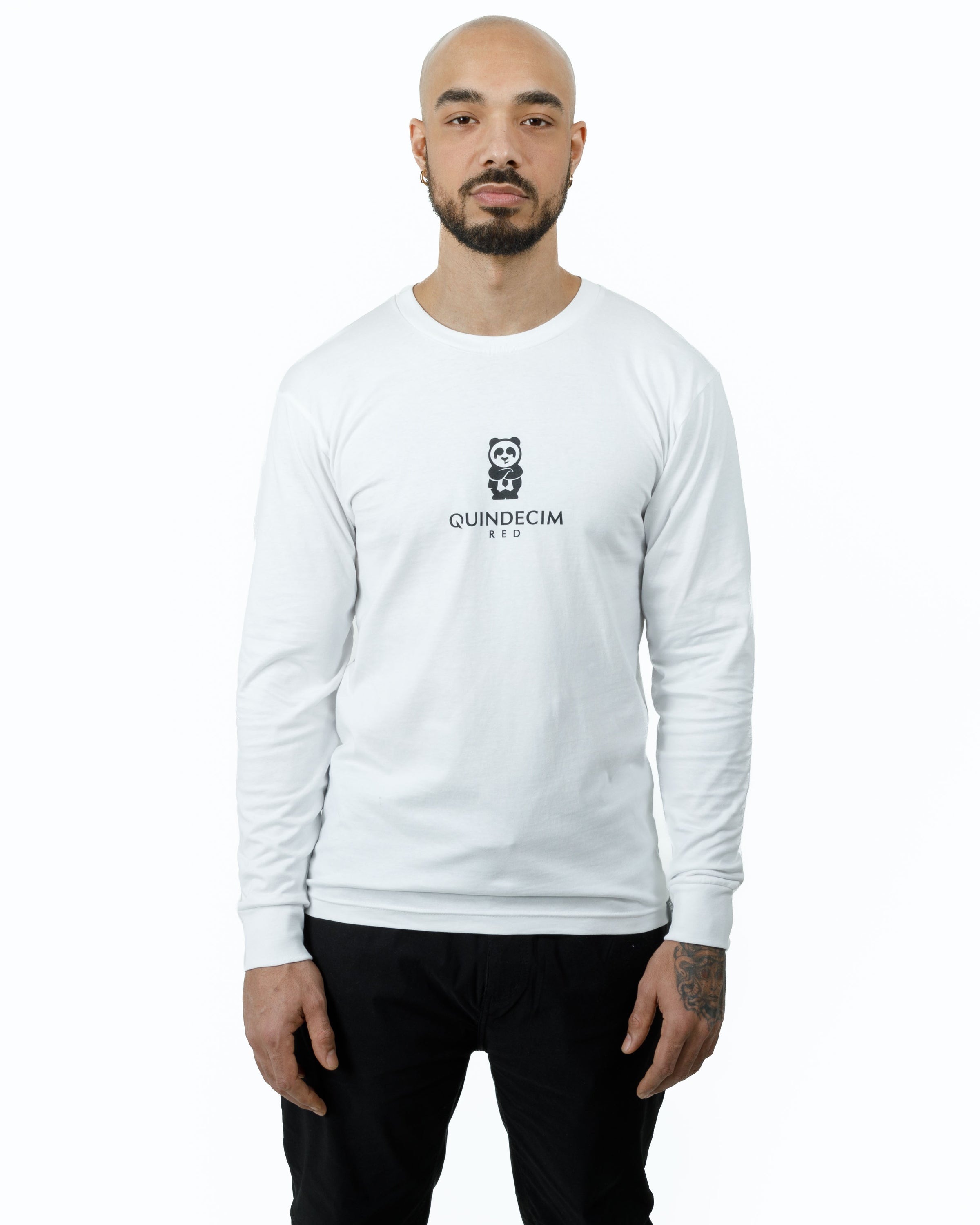 Giant Panda Fam Long Sleeve (White)