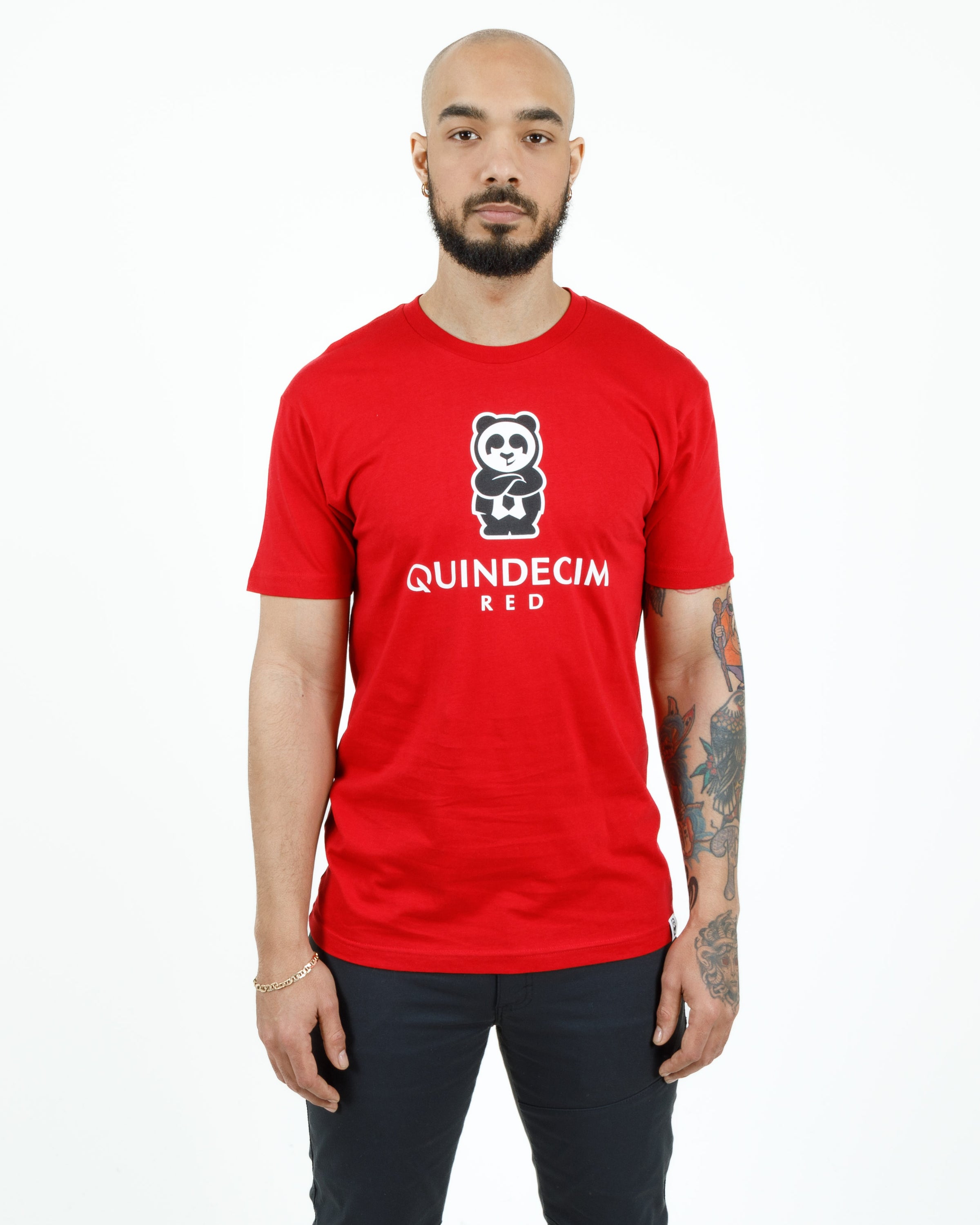 Short Sleeve Panda (Red)