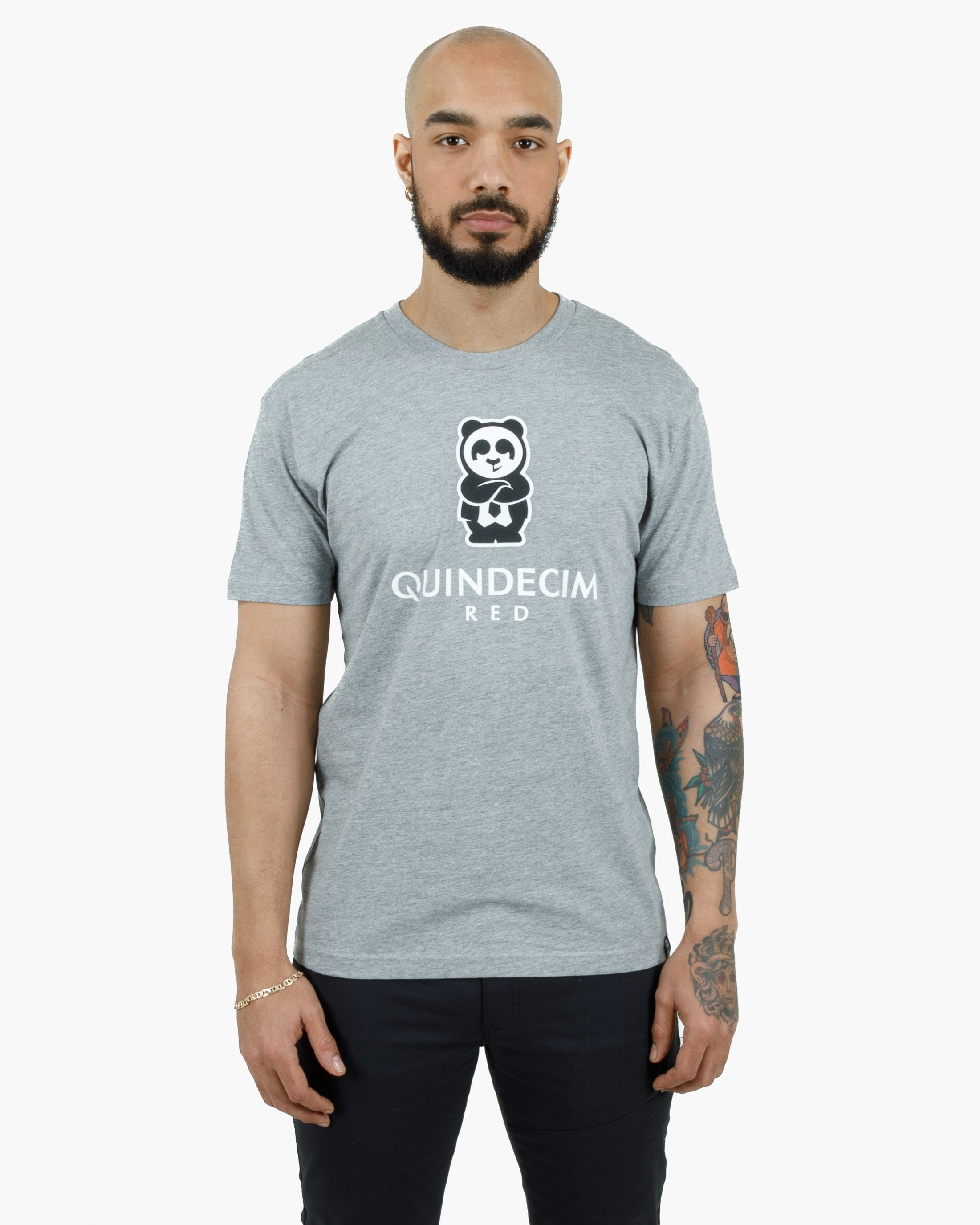 Short Sleeve Panda (Grey)