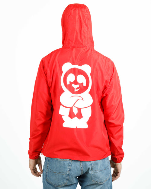 Panda Fam Windbreaker (Red)