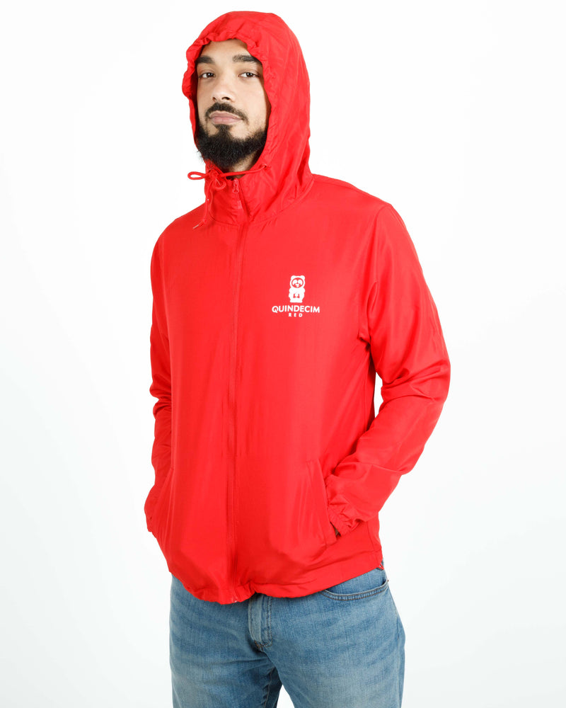 Panda Fam Windbreaker (Red)