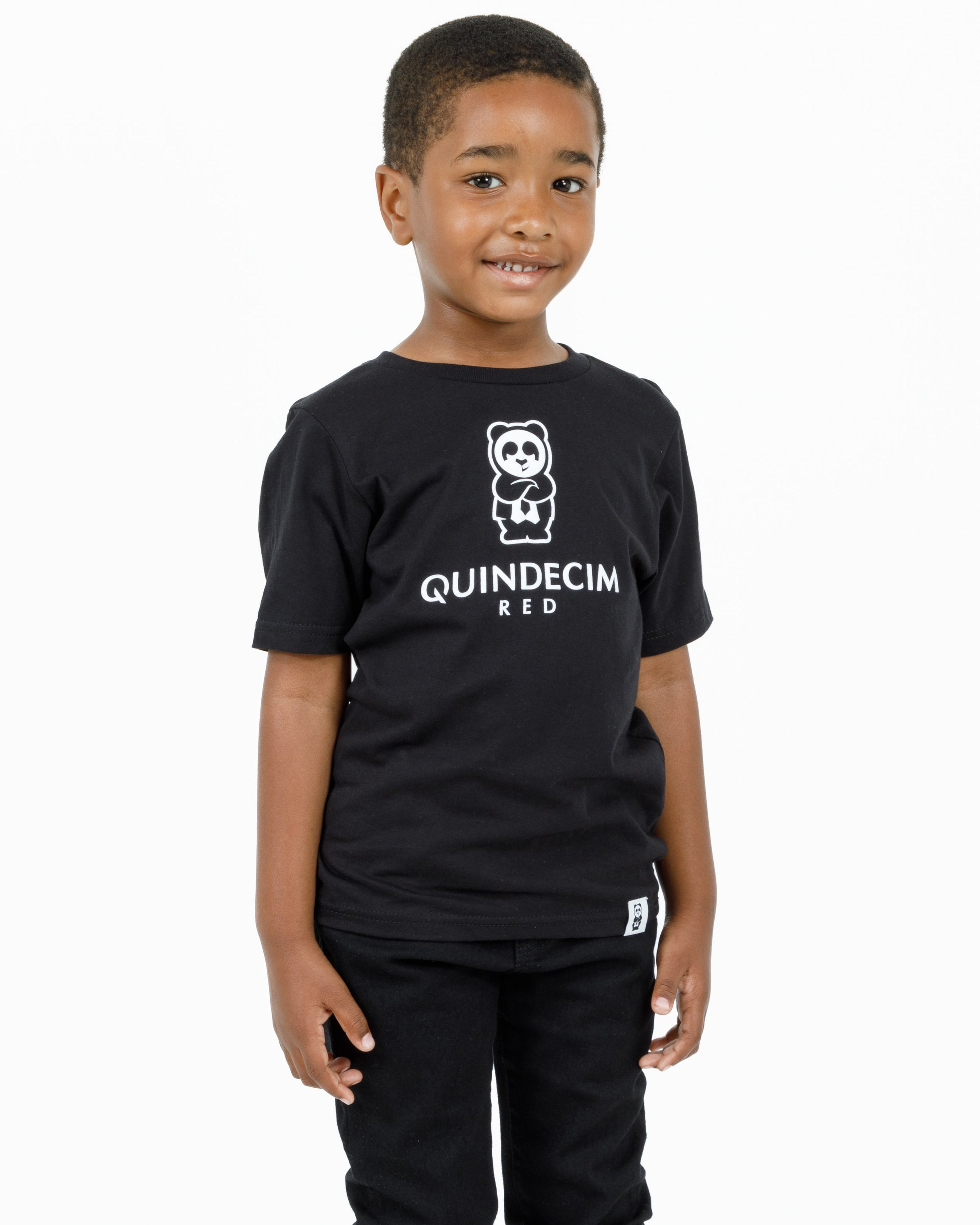 Kid's Panda Tee (Black)