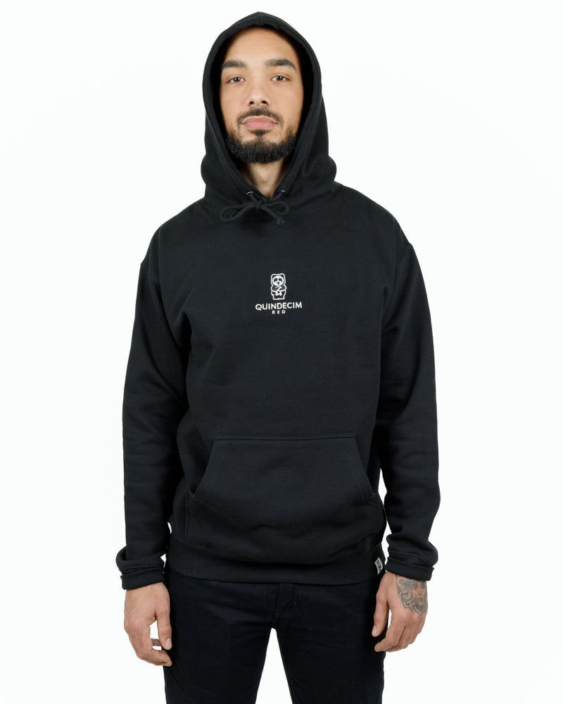 Quindecim Red Pullover Hoodie (Black)