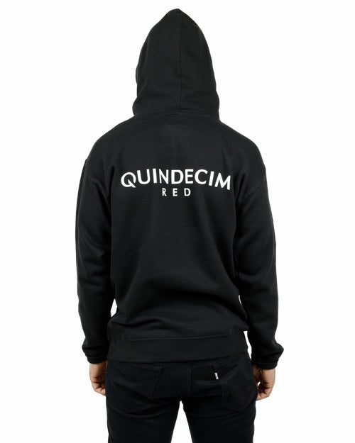 Quindecim Red Pullover Hoodie (Black)