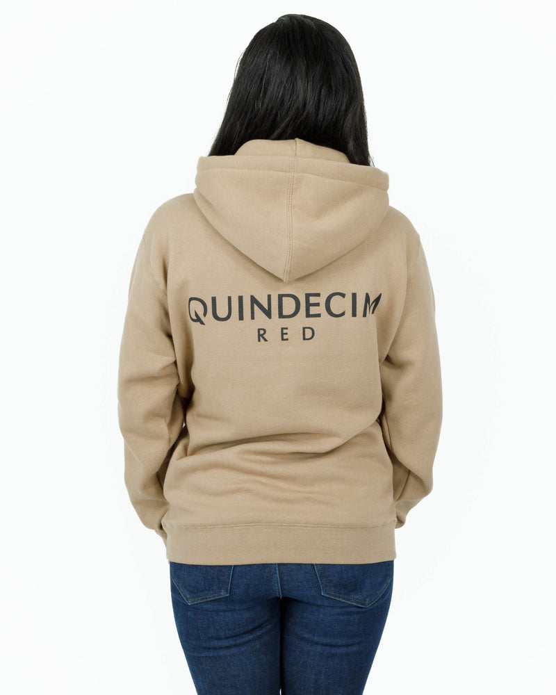 Quindecim Red Pullover Hoodie (Tan)