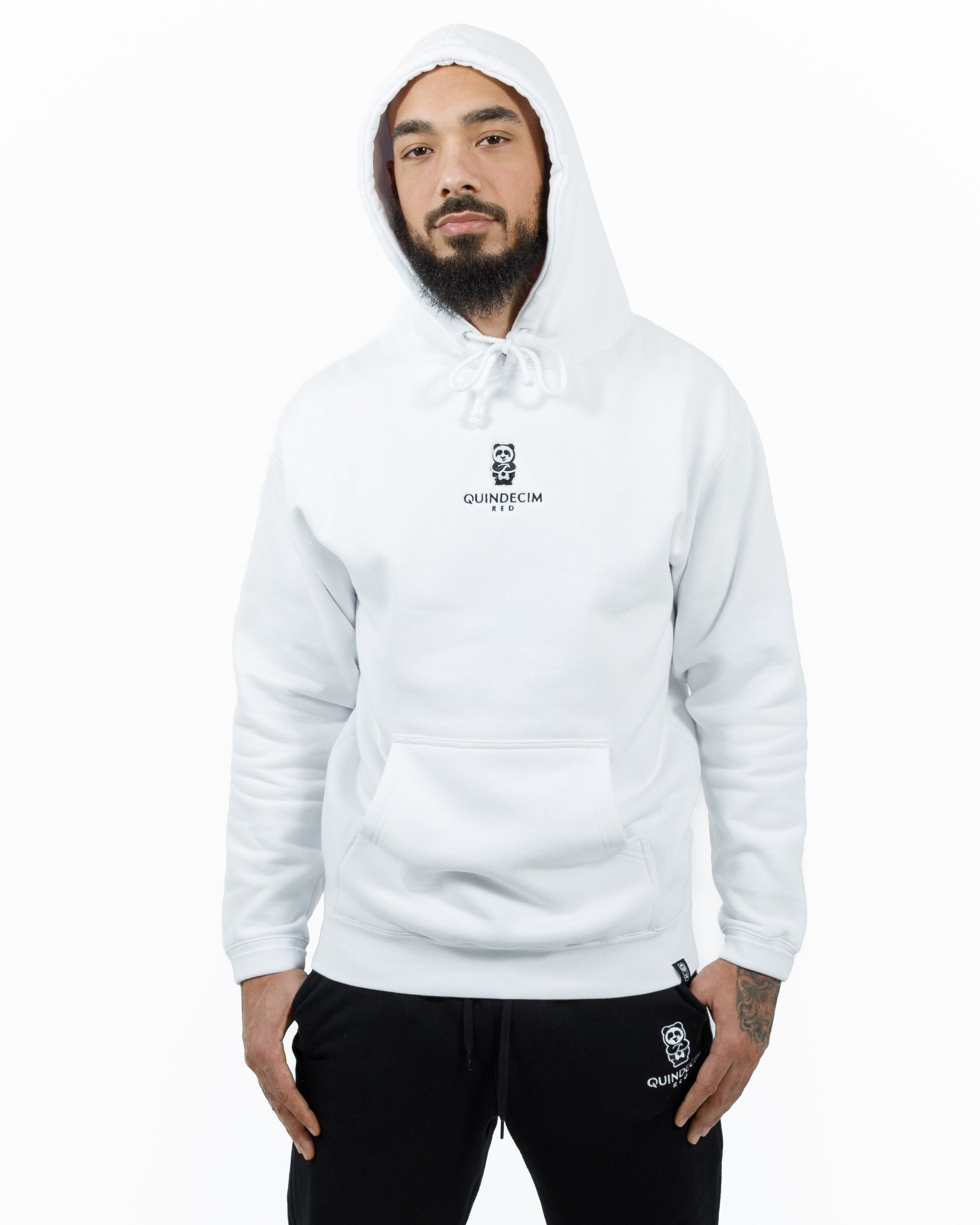 Red Pullover Hoodie (White)