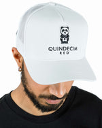 Panda Trucker Hat (White)