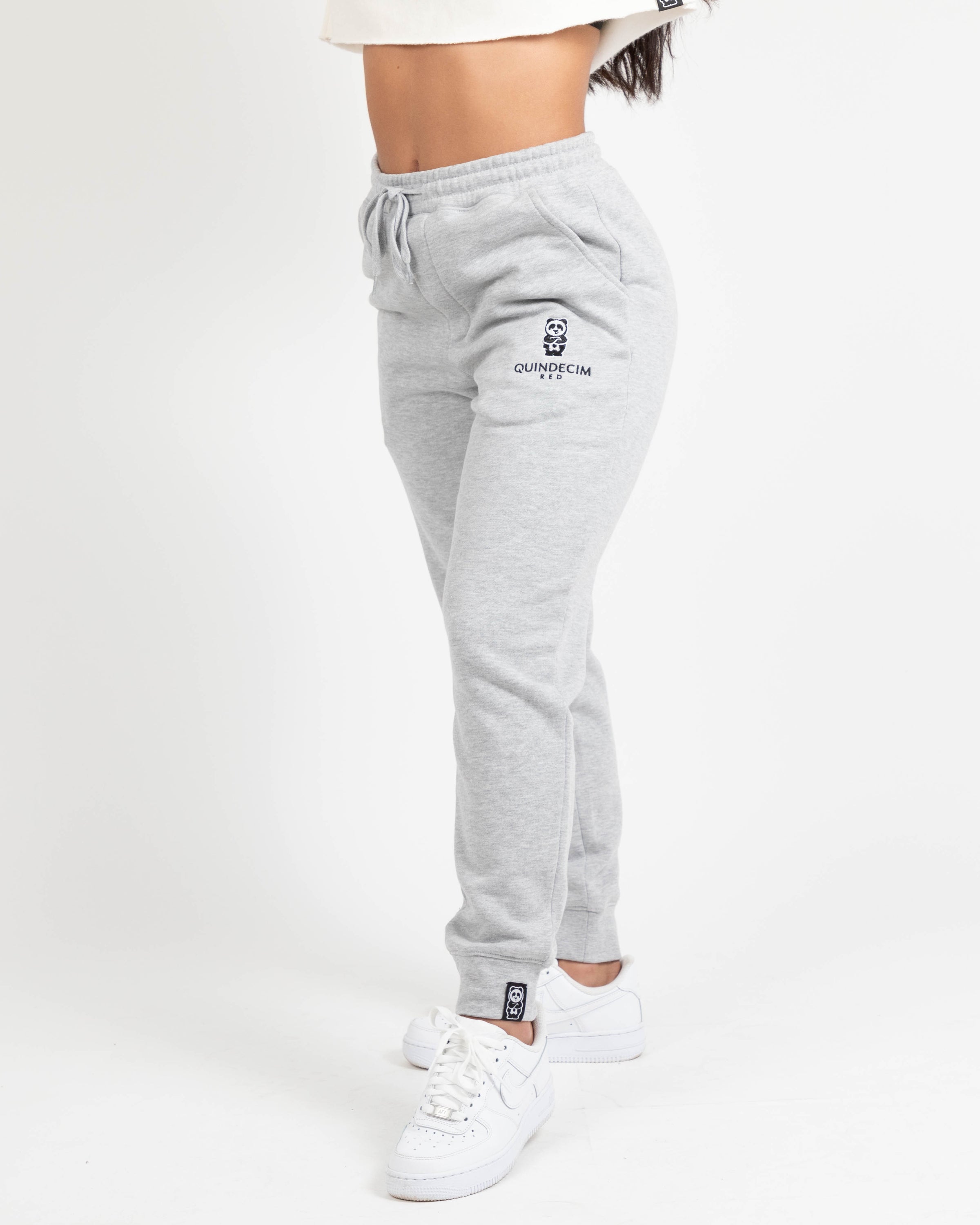 Panda Joggers (Light Grey) – Quindecim Red