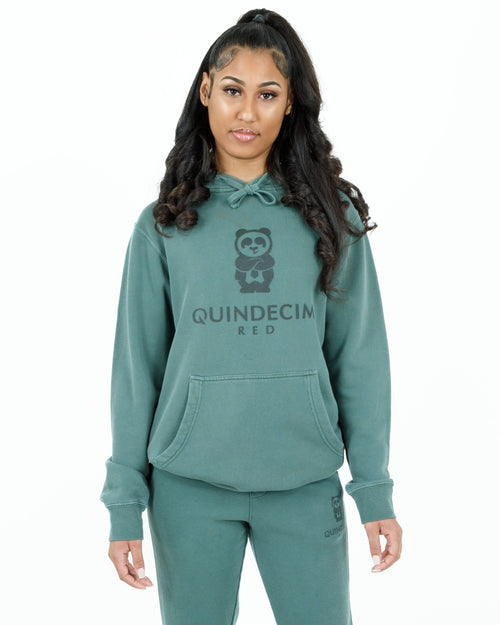 Panda Hoodie (Vintage Green)